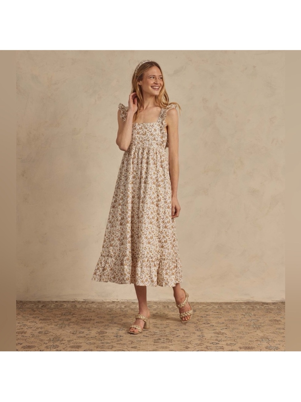 Noralee Rylee & Cru “Lucy” Mama dress in Golden Vines - medium - Picture 3 of 5